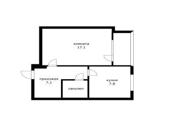 Фото №3: 1-комнатная квартира 38 м² - Краснодар, мкр. Завод Измерительных Приборов, ул. Московская, 90