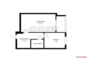 Фото №3: 1-комнатная квартира 35 м² - Краснодар, мкр. Завод Измерительных Приборов, ул. Московская, 90