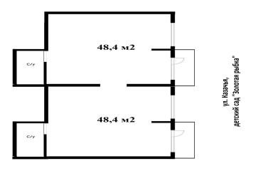 Фото №3: Коммерция 98 м² - Южный, мкр. жилой комплекс История-2, ул. Казачья, 6к1