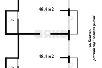 Фото №3: Торговое помещение 98 м² - Южный, мкр. жилой комплекс История-2, ул. Казачья, 6к1