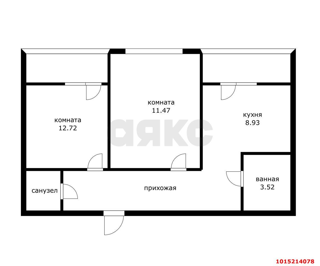 Фото №9: 2-комнатная квартира 48 м² - Краснодар, ЖК Лучший, Прикубанский внутригородской округ, жилой комплекс Лучший, имени Петра Метальникова, мкр. Завод Радиоизмерительных Приборов, ул. Петра Метальникова, 36