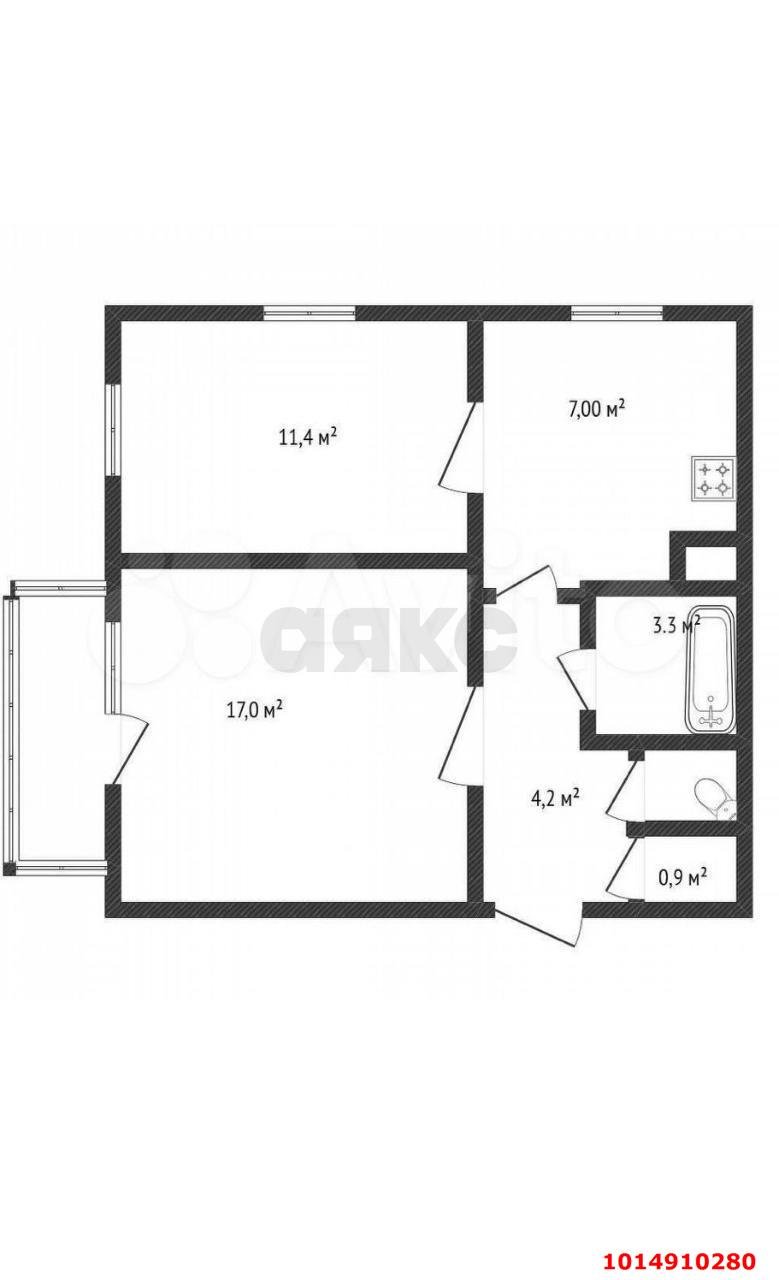 Фото №16: 2-комнатная квартира 45 м² - Краснодар, Центральный, ул. Индустриальная, 56