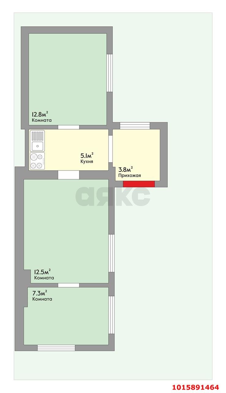 Фото №11: Часть дома 56 м² + 3.99 сот. - Краснодар, Кирпичного Завода, ул. Черепичная, 14