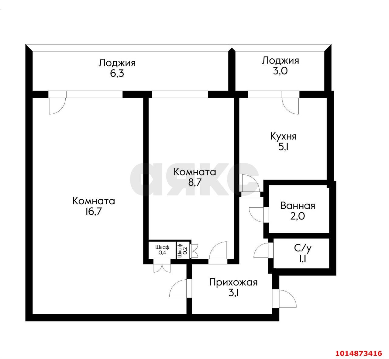 Фото №20: 2-комнатная квартира 37 м² - Краснодар, Западный внутригородской округ, ул. Красная, 23