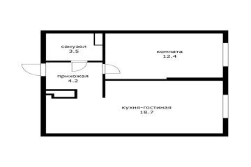 Фото №5: 1-комнатная квартира 38 м² - Краснодар, мкр. жилой комплекс Самолёт-6, ул. Ивана Беличенко, 90к1