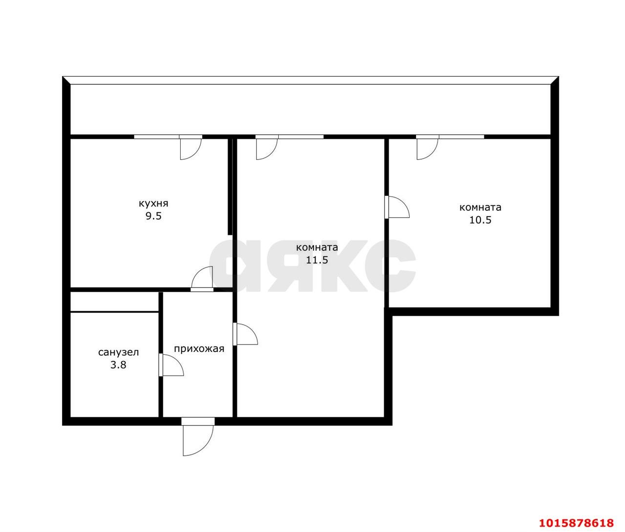 Фото №18: 2-комнатная квартира 44 м² - Краснодар, Прикубанский внутригородской округ, ЖК На Красных Партизан, мкр. Славянский, ул. Заполярная, 35к12