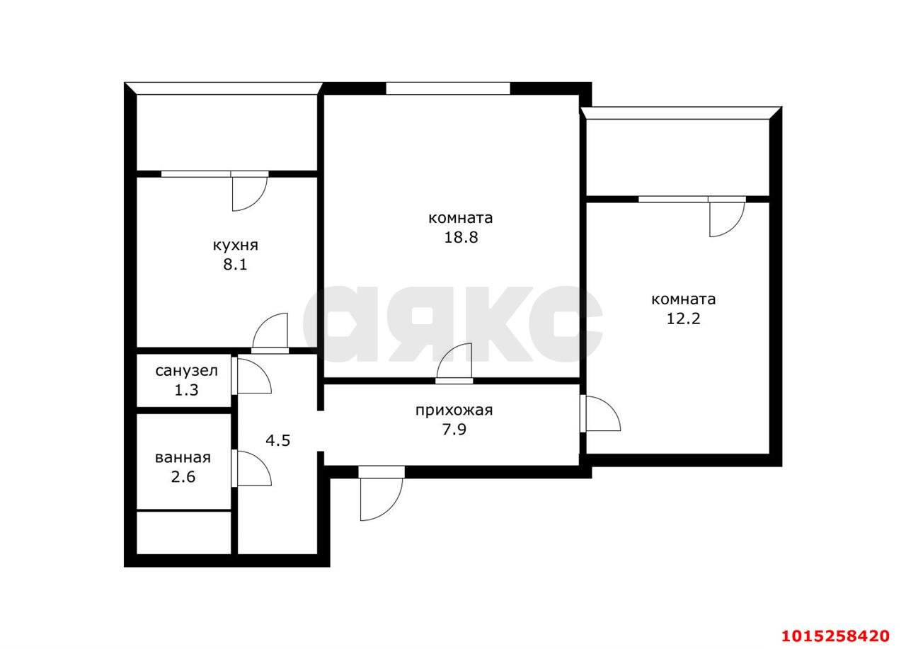 Фото №18: 2-комнатная квартира 62 м² - Краснодар, Центральный, ул. Гимназическая, 60
