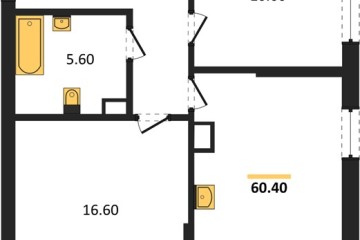 Фото №1: 2-комнатная квартира 60 м² - Краснодар, мкр. Догма Парк, ул. Марины Цветаевой, 36