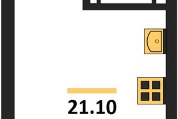 Фото №1: Студия 21 м² - Краснодар, мкр. Догма Парк, ул. Марины Цветаевой, 36