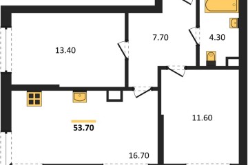 Фото №1: 2-комнатная квартира 53 м² - Краснодар, мкр. Догма Парк, ул. Марины Цветаевой, 36