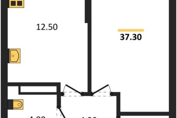 Фото №1: 1-комнатная квартира 37 м² - Краснодар, мкр. Догма Парк, ул. Марины Цветаевой, 36