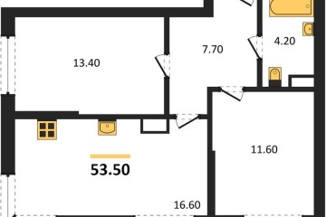 Фото №1: 2-комнатная квартира 53 м² - Краснодар, мкр. Догма Парк, ул. Марины Цветаевой, 36