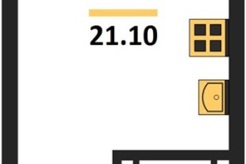 Фото №1: Студия 21 м² - Краснодар, мкр. Догма Парк, ул. Марины Цветаевой, 36