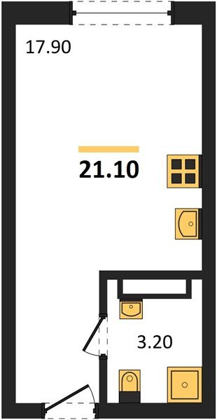 Фото №1: Студия 21 м² - Краснодар, Прикубанский внутригородской округ, мкр. Догма Парк, ул. Марины Цветаевой, 36