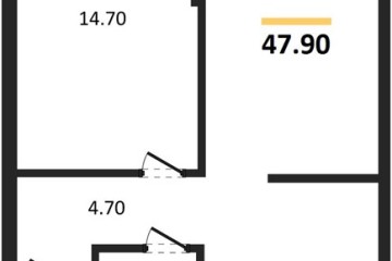 Фото №1: 1-комнатная квартира 47 м² - Краснодар, мкр. Догма Парк, ул. Марины Цветаевой, 36