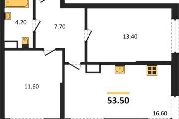 Фото №1: 2-комнатная квартира 53 м² - Краснодар, мкр. Прикубанский внутригородской округ, ул. Марины Цветаевой, 35