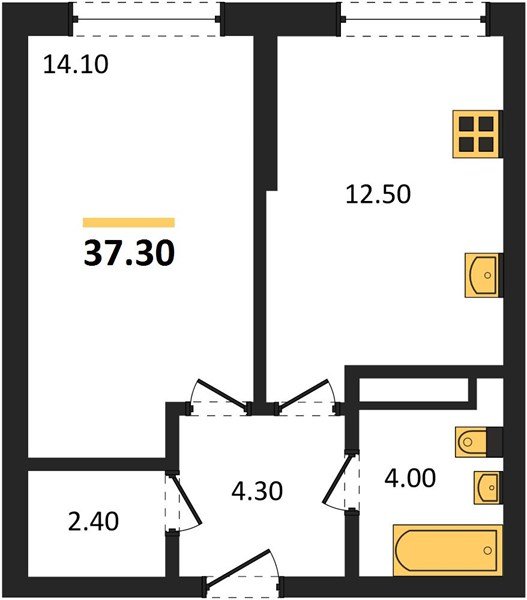 Фото №1: 1-комнатная квартира 37 м² - Краснодар, Догма Парк, мкр. Прикубанский внутригородской округ, ул. Марины Цветаевой, 35