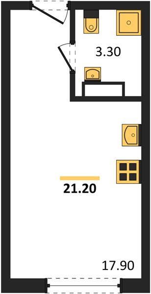 Фото №1: Студия 21 м² - Краснодар, Догма Парк, мкр. Прикубанский внутригородской округ, ул. Марины Цветаевой, 35