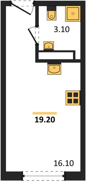 Фото №1: Студия 19 м² - Краснодар, Догма Парк, мкр. Прикубанский внутригородской округ, ул. Марины Цветаевой, 35