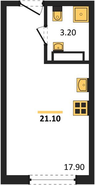 Фото №1: Студия 21 м² - Краснодар, Догма Парк, мкр. Прикубанский внутригородской округ, ул. Марины Цветаевой, 35