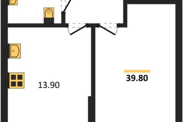 Фото №1: 1-комнатная квартира 39 м² - Краснодар, мкр. Прикубанский внутригородской округ, ул. Марины Цветаевой, 35