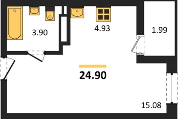Фото №1: Студия 24 м² - Краснодар, мкр. жилой комплекс Архитектор, 