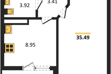Фото №1: 1-комнатная квартира 35 м² - Краснодар, мкр. жилой комплекс Архитектор, 