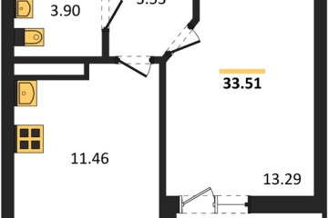 Фото №1: 1-комнатная квартира 33 м² - Краснодар, мкр. жилой комплекс Архитектор, 