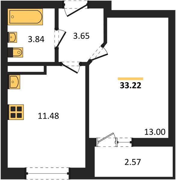 Фото №1: 1-комнатная квартира 32 м² - Краснодар, Прикубанский внутригородской округ, мкр. жилой комплекс Архитектор