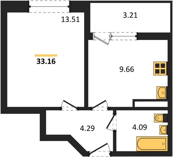 Фото №1: 1-комнатная квартира 33 м² - Краснодар, Прикубанский внутригородской округ, мкр. жилой комплекс Архитектор