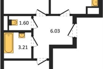 Фото №1: 2-комнатная квартира 60 м² - Краснодар, мкр. жилой комплекс Архитектор, 