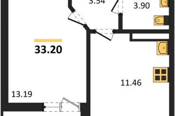 Фото №1: 1-комнатная квартира 33 м² - Краснодар, мкр. жилой комплекс Архитектор, 