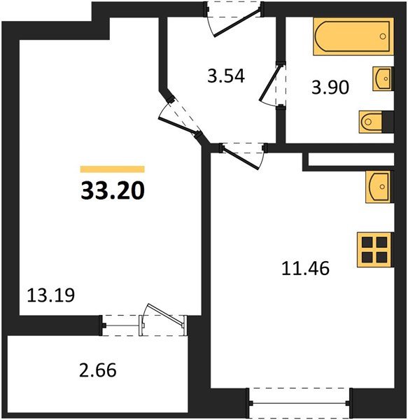 Фото №1: 1-комнатная квартира 33 м² - Краснодар, Прикубанский внутригородской округ, мкр. жилой комплекс Архитектор