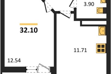 Фото №1: 1-комнатная квартира 32 м² - Краснодар, мкр. жилой комплекс Архитектор, 