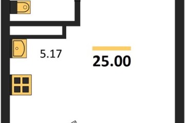 Фото №1: Студия 25 м² - Краснодар, мкр. жилой комплекс Архитектор, 