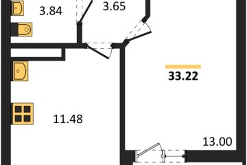 Фото №1: 1-комнатная квартира 32 м² - Краснодар, мкр. жилой комплекс Архитектор, 