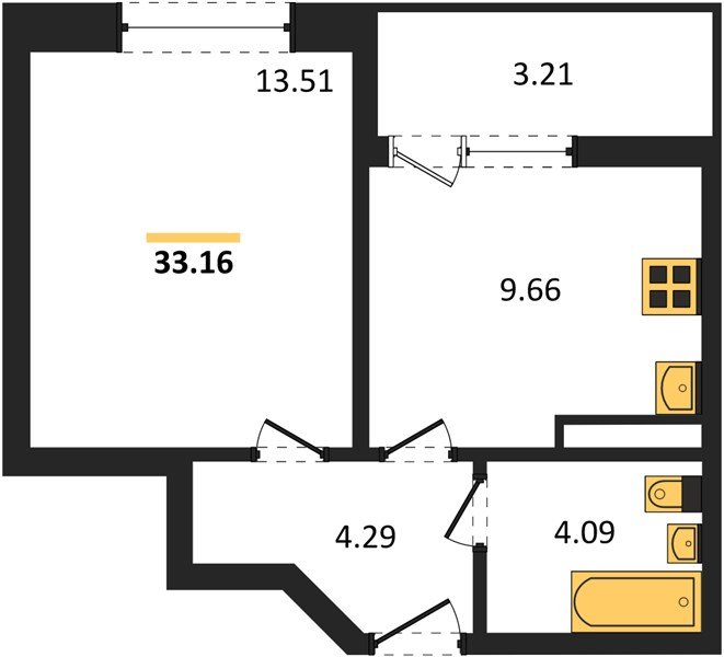 Фото №1: 1-комнатная квартира 33 м² - Краснодар, Прикубанский внутригородской округ, мкр. жилой комплекс Архитектор