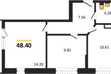Фото №1: 2-комнатная квартира 48 м² - Краснодар, мкр. жилой комплекс Архитектор, 