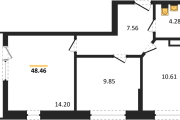 Фото №1: 2-комнатная квартира 48 м² - Краснодар, мкр. жилой комплекс Архитектор, 