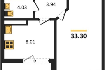 Фото №1: 1-комнатная квартира 33 м² - Краснодар, мкр. жилой комплекс Архитектор, 
