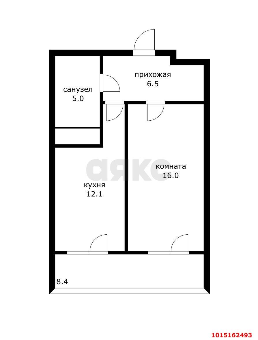 Фото №6: 1-комнатная квартира 49 м² - Краснодар, Хлопчато-бумажный Комбинат, жилой комплекс Элегант, мкр. Карасунский внутригородской округ, ул. Сормовская, 1/6