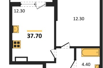 Фото №1: 1-комнатная квартира 37 м² - Краснодар, мкр. Парк Победы, 