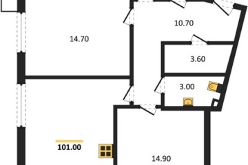 Фото №1: 3-комнатная квартира 101 м² - Краснодар, мкр. Парк Победы, 