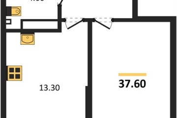 Фото №1: 1-комнатная квартира 37 м² - Краснодар, мкр. Парк Победы, 