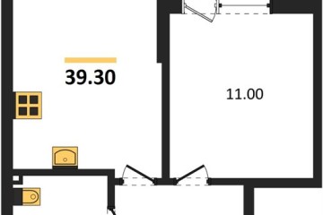 Фото №1: 1-комнатная квартира 39 м² - Краснодар, мкр. Парк Победы, 