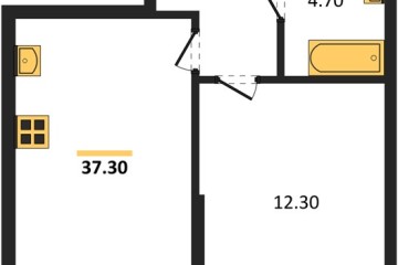 Фото №1: 1-комнатная квартира 37 м² - Краснодар, мкр. Парк Победы, 