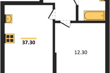 Фото №1: 1-комнатная квартира 37 м² - Краснодар, мкр. Парк Победы, 