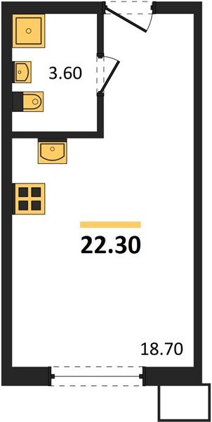 Фото №1: Студия 22 м² - Краснодар, Парк Победы, мкр. Прикубанский внутригородской округ