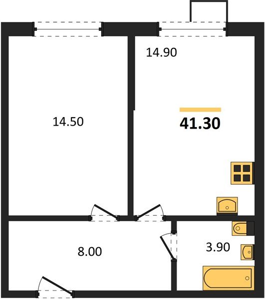 Фото №1: 1-комнатная квартира 41 м² - Краснодар, Парк Победы, мкр. Прикубанский внутригородской округ