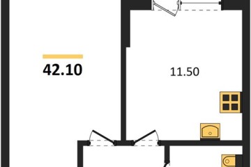 Фото №1: 1-комнатная квартира 42 м² - Краснодар, мкр. Прикубанский внутригородской округ, 